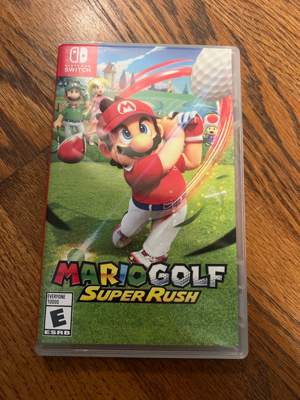 Nintendo Switch Mario Golf Super Rush game with case